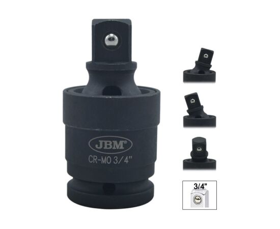 Unversālais trieciena savienojums 3/4" šarnīra, JBM Muciņas un pagarinājumi