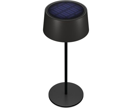 RealPower LED saules galda lampa ar akumulatoru, regulējama, melna Jaunumi - Birojam