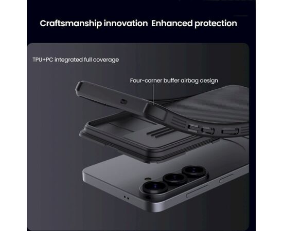 Nillkin CamShield PRO Hard Case Aizsargapvalks priekš Samsung Galaxy S26 / melns Neoriģinālie Maciņi