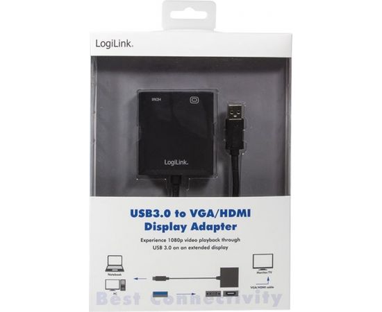 LOGILINK - Adapter USB 3.0 to VGA / HDMI