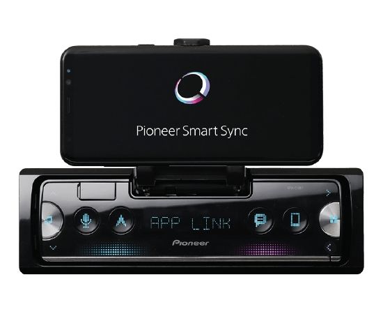 Pioneer SPH-10BT 1-DIN receiver with Bluetooth, USB and Spotify. Connects to iPhone & Android devices