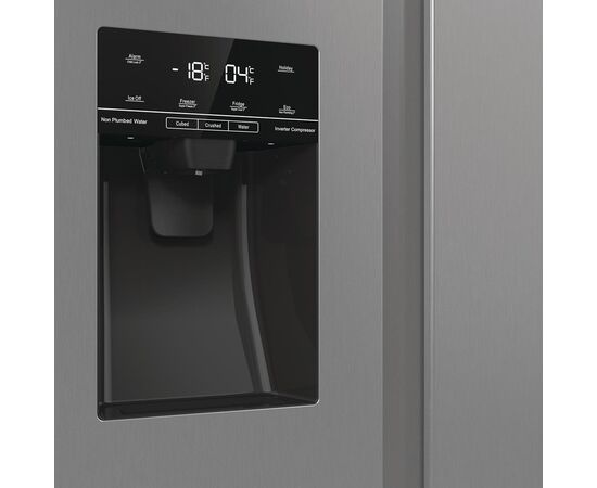 Hisense RS5P535NTCE NoFrost 179cm Grey Ledusskapis Side-by-Side Ledusskapji