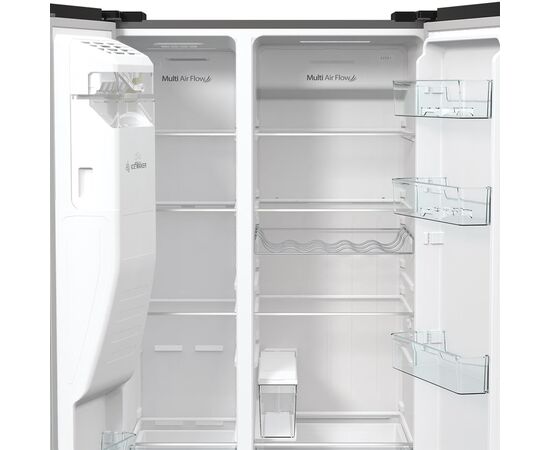 Hisense RS5P535NTCE NoFrost 179cm Grey Ledusskapis Side-by-Side Ledusskapji