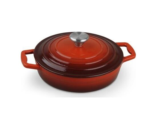 Cs Kochsysteme XANTEN cast iron 7pcs cookware set, red Katli