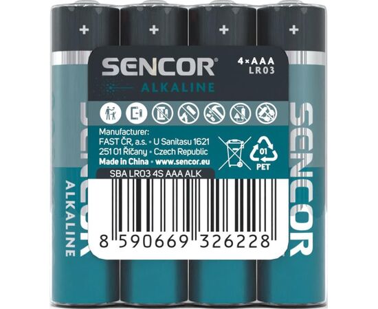 AAA battery 4 pcs ALK SENCOR Jaunumi - Audio-Video