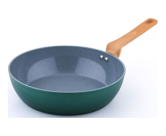 Cs Kochsysteme PURE Aluminum Green ceramic deep frypan 28 cm Pannas