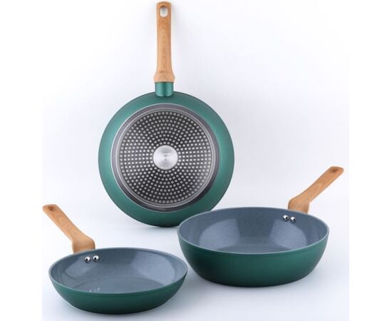 Cs Kochsysteme PURE Aluminum Green ceramic frypan 28 cm Pannas