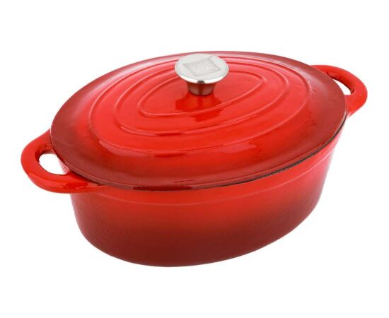 Cs Kochsysteme XANTEN+ 37 x 22 x 11.5cm Cast Iron Roaster Gradient red color Pannas