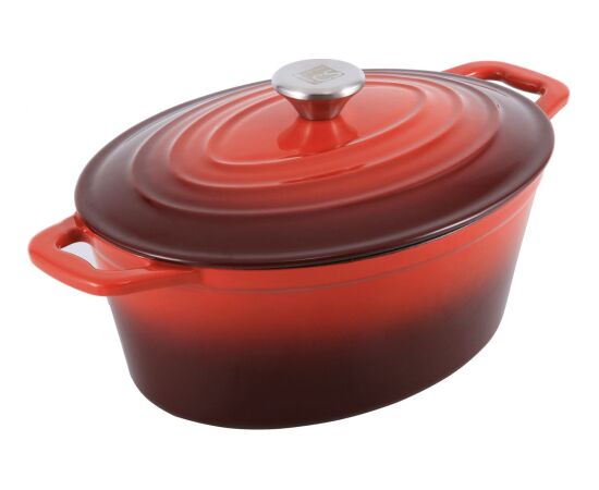 Cs Kochsysteme Cast Iron Roaster XANTEN 36 x 28 cm, red Pannas