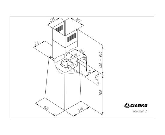 Hood  Ciarko Design Minimal 3 Крупная бытовая техника