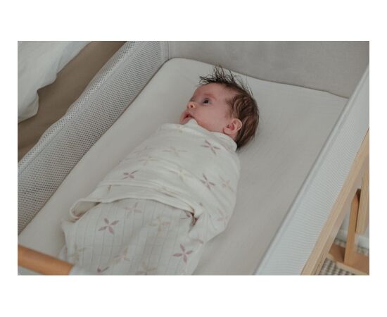 Lodger Bundler Solid Matcha kokvilnas autiņš mazuļa ietīšanai, Rose - BN 107 Спальные мешки, пижамы