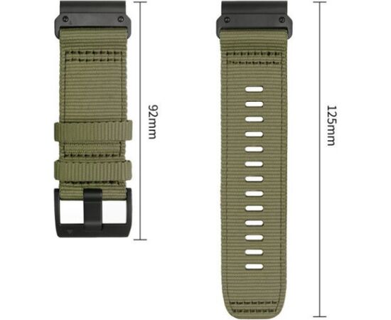Tech-Protect watch strap Nylon Classic Garmin fenix 51mm, green Новинки смартфонов и телефонов