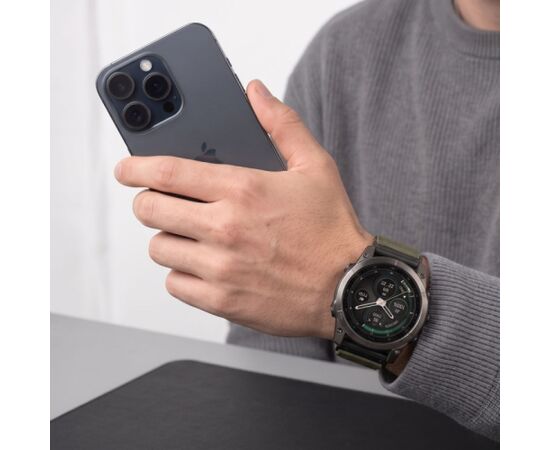 Tech-Protect watch strap Nylon Classic Garmin fenix 51mm, green Новинки смартфонов и телефонов