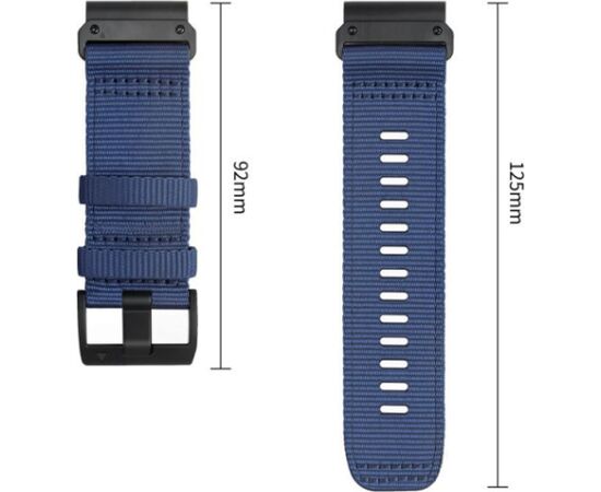 Tech-Protect watch strap Nylon Classic Garmin fenix 51mm, blue Новинки смартфонов и телефонов