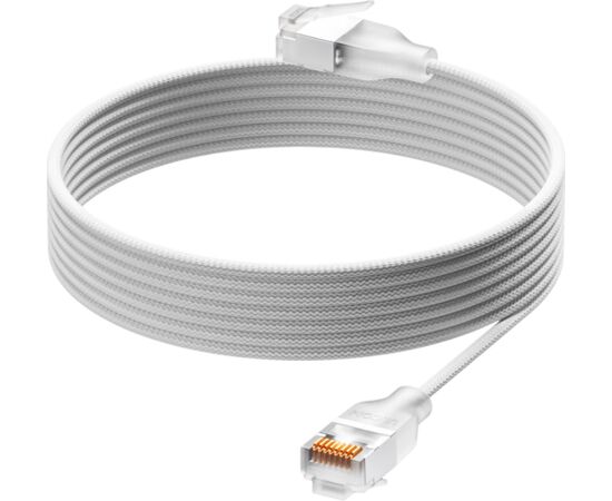 Ubiquiti UniFi Premium Patch Cable UACC-Cable-Patch-EL-C6A-2M-W Ultra-thin braided patch cable, designed and optimized for 10 GbE networking, Translucent booted RJ45 for optimal Etherlighting Сетевые кабели