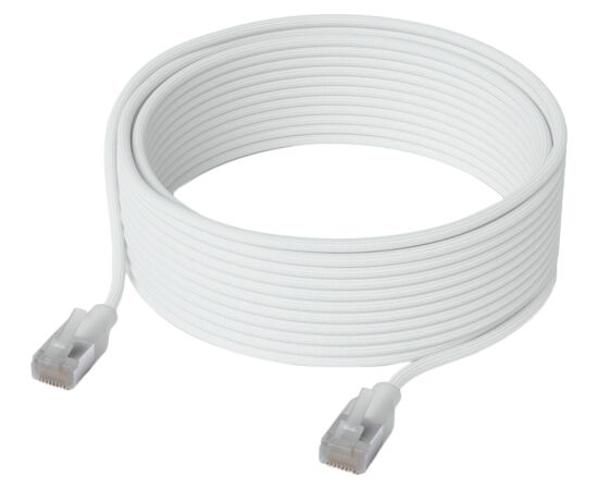 Ubiquiti UniFi UACC-Cable-Patch-EL-C6A-8M-W Premium Patch Cable Ultra-thin braided, designed and optimized for 10 GbE networking, RJ45 Сетевые кабели
