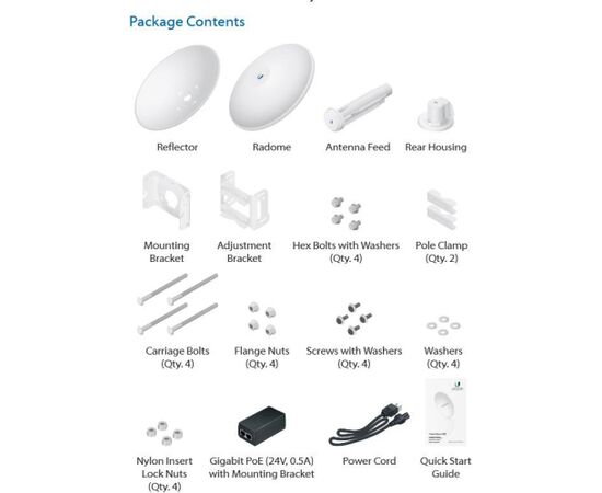 Антенна UBIQUITI POWERBEAM PBE-2AC-400 Автомобильные колонки