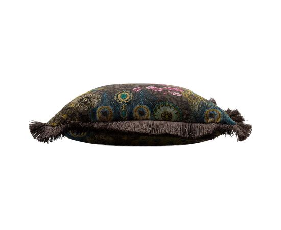 Pillow GLAMOUR 45x45cm, with furry edge, peacocks Новинки Для дома и сада 