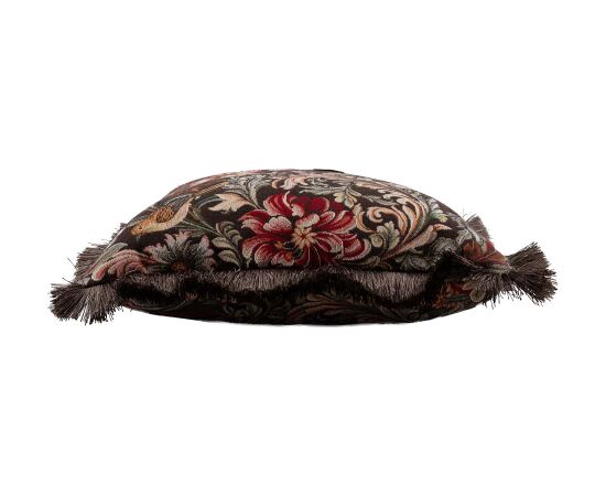 Pillow GLAMOUR 45x45cm, with furry edge, birds and flower Новинки Для дома и сада 