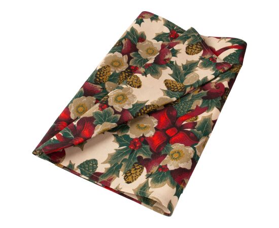 Table mat WINTER FLOWERS 43x150cm, ribbons Новинки Для дома и сада 