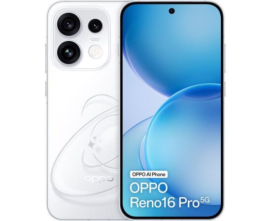 OPPO Reno16 Pro, pop white - Smartphone Mobilie telefoni