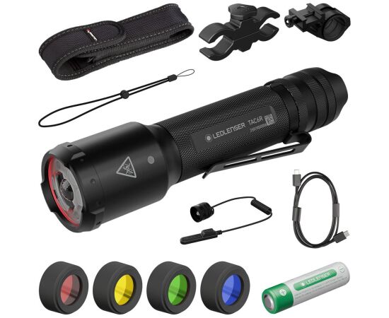 Zestaw mysliwski Ledlenser TAC6R Black Case Фонари