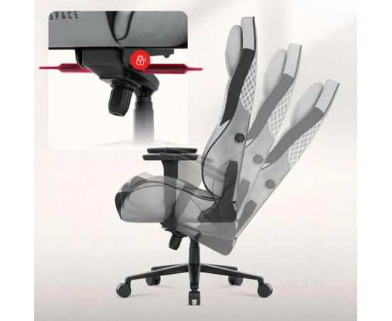 Fotel gamingowy Huzaro Force 8.3 Grey Gaming krēsli
