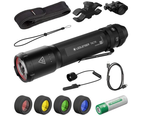 Latarka Ledlenser TAC7R Zestaw - Black Case Фонари