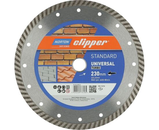 Dimanta griešanas disks Norton Clipper Standard Universal Turbo; 230 mm Различные диски