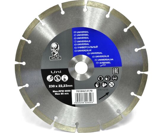 Dimanta griešanas disks Norton Clipper Atlas Uni; 230 mm Различные диски