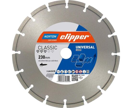 Dimanta griešanas disks Norton Clipper CLA Laser 25100; 230x22,23 mm Различные диски