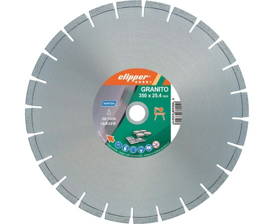 Dimanta griešanas disks Norton Clipper Pro Granite; 350x25,4 mm Различные диски
