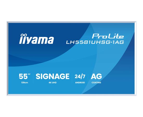 IIYAMA 139.0cm(55") LH5581UHSG-1AG 16:9 2xHDMI+USB-C (Speditionsversand) Monitori