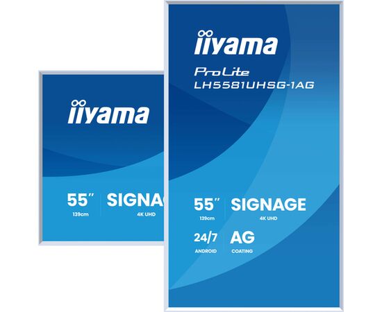 IIYAMA 139.0cm(55") LH5581UHSG-1AG 16:9 2xHDMI+USB-C (Speditionsversand) Monitori