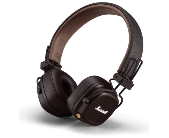 Marshall Major IV Bluetooth Bezvadu austiņas (Brown) Austiņas