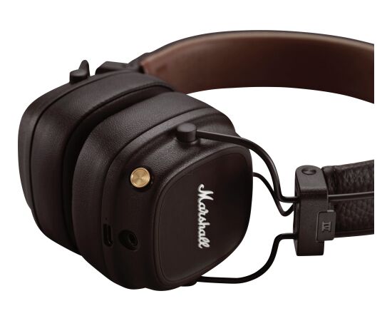Marshall Major IV Bluetooth Bezvadu austiņas (Brown) Austiņas