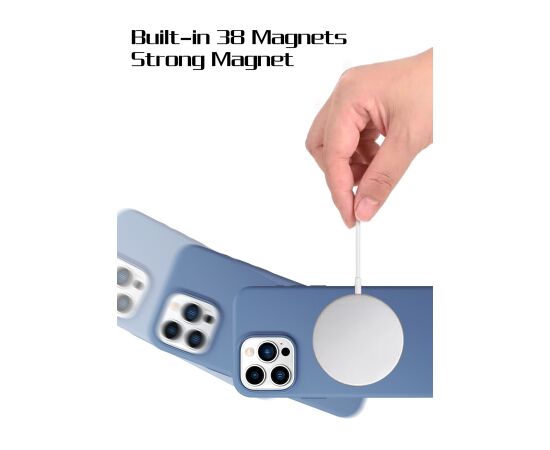 HDD Silicone MagSafe Case Apple iPhone 16 Pro Max black Neoriģinālie Maciņi