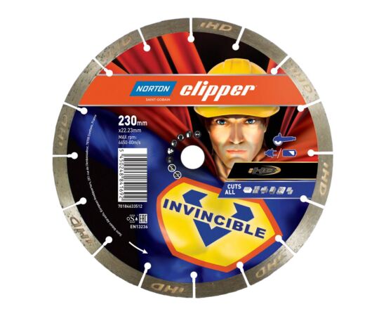 Dimanta griešanas disks Norton Clipper Invincible H12; 230x22,23 mm Различные диски