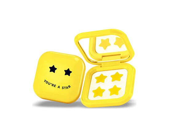 Biovene Pimple Star Patches & Mirror Case - Sada žlutých náplastí ( 32 ks ) Духи и косметика