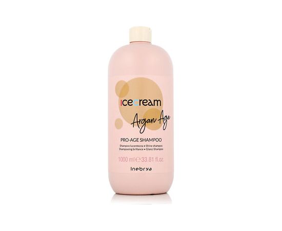 Inebrya Ice Cream Argan Age Pro-Age Shampoo 1000ml Matu kopšana
