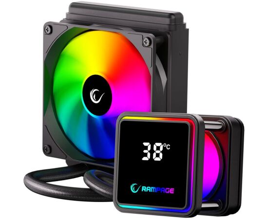 RAMPAGE INFINITE V120 WATER COOLING KIT – Black Procesoru dzesēšana