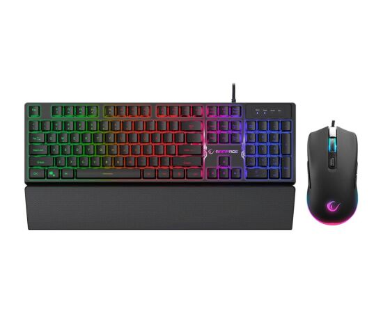 RAMPAGE FORTUNA GAMING SET: KEYBOARD WITH MOUSE PAD AND MOUSE Клавиатуры