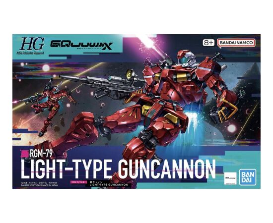 Bandai HGGQ 1/144 LIGHT-TYPE GUNCANNON Figūriņas un varoņi