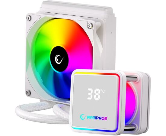 RAMPAGE INFINITE V120 Water Cooling Kit – White Procesoru dzesēšana