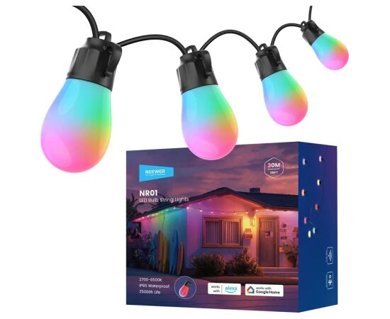 Outdoor string light NEEWER RGB warm white Декоративное освещение 