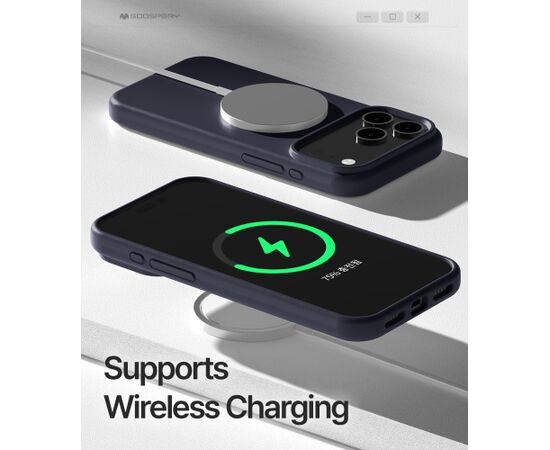 Case Mercury Pure Magsafe Silicon Case Apple iPhone 17 Pro/18 Pro dark blue Neoriģinālie Maciņi