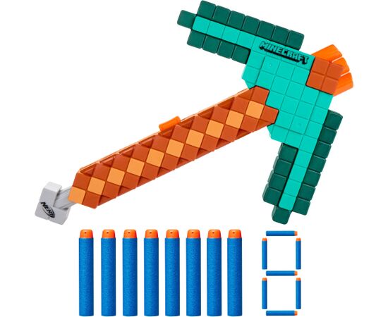 NERF MINECRAFT бластер Diamond pickaxe Игрушечное оружие - NERF