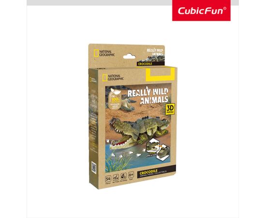 Cubic Fun CUBICFUN NATIONAL GEOGRAPHIC 3D puzle Krokodils Puzles