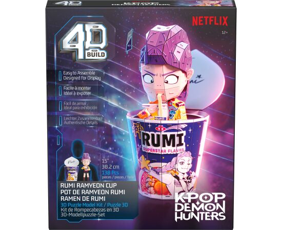 K-POP DEMON HUNTERS 4D PUZZLE Puzle Ramen Cup Rumi Puzles