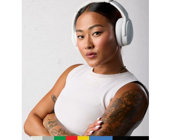 Skullcandy Crusher Evo bezvadu Bluetooth austiņas ar pār ausīm, White Austiņas
